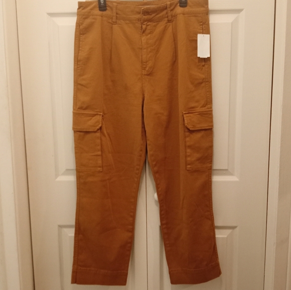 NEW Joe’s Jeans The Precious Cropped Cargo straight leg brown pants Sz 33/ 16 - Picture 8 of 10